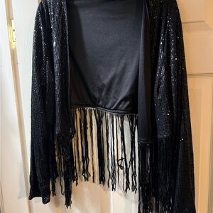 Black Fringe Jacket